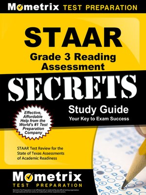 cover image of STAAR Grade 3 Reading Assessment Secrets Study Guide